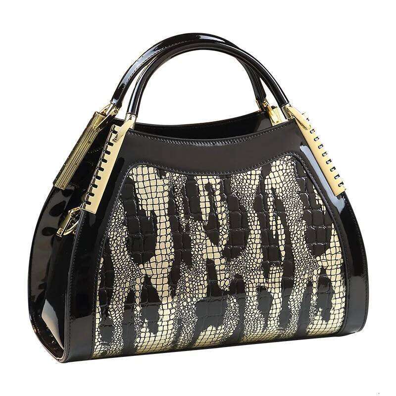 Serpentine Pattern Women High Quality Ladies Tote Bag Pu Leather Shoulder Or Crossbody Bags