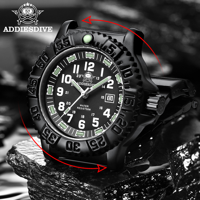 50M Waterproof Men Quartz Wrist Watch Stainless Steel Strap Sport Watch for Men Luminous Hands Date Display reloj hombre