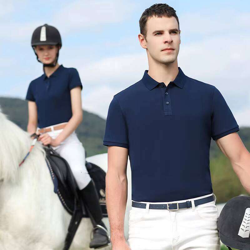 100% Cotton Clothing OEM Logo Embroidery Business Golf Club Group Short Sleeve Men's Polo Shirt