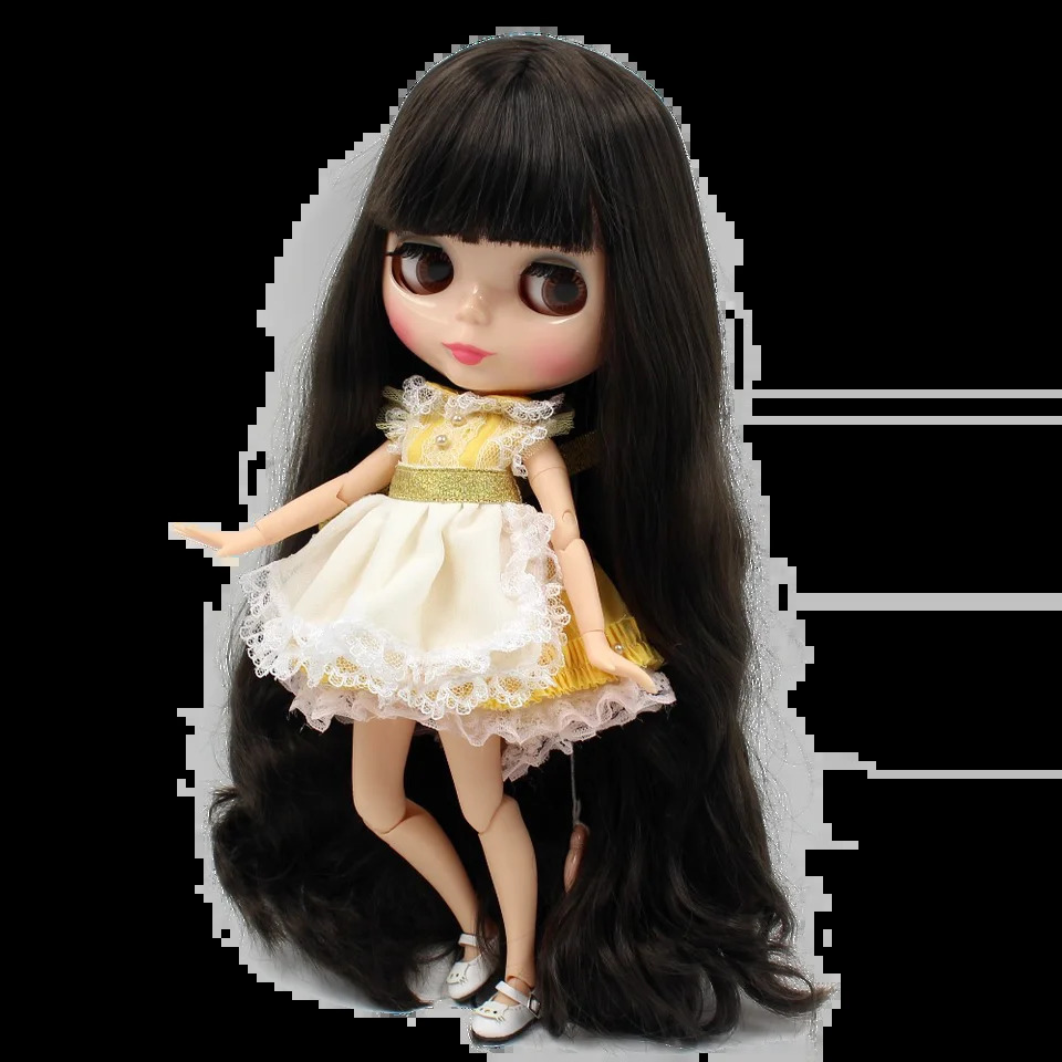 ICY DBS Blyth doll deep brown hair natural skin joint body 16 30cm girls gift toy anime 250903