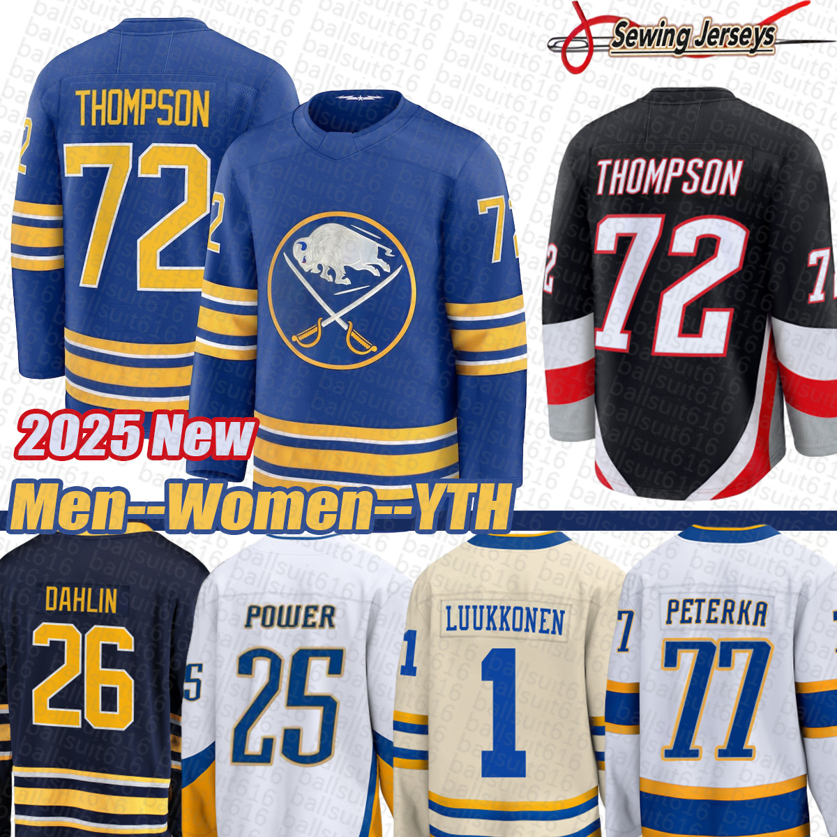 buffaloES sabres jersey 72 Tage Thompson hockey jersey Alex Tuch Rasmus Dahlin Jason Zucker JJ Peterka Power DylanS Cozens Bowen Byram Ukko-Pekka Luukkonen jerseys