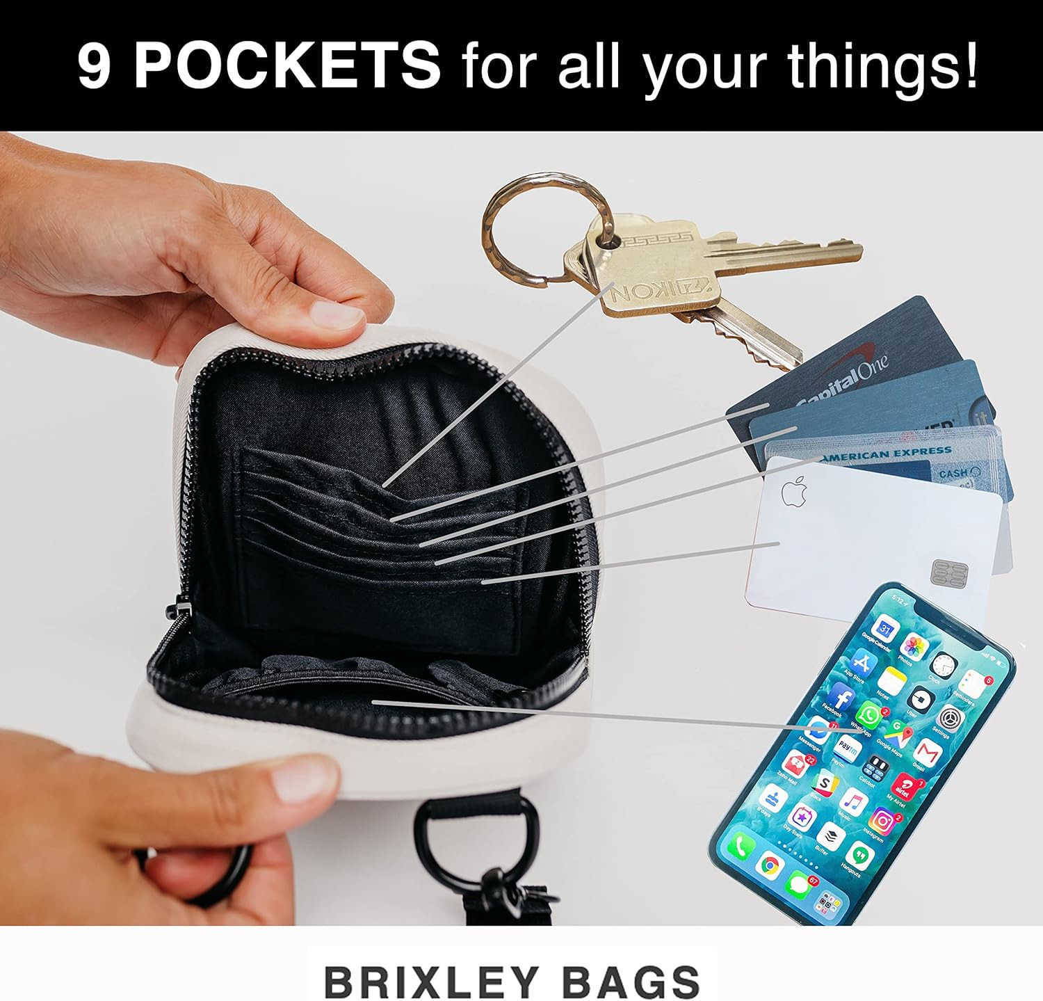 Crossbody Bag Sling Purse for Women Men Girls Travel Multi Position Fanny Back PackW250903