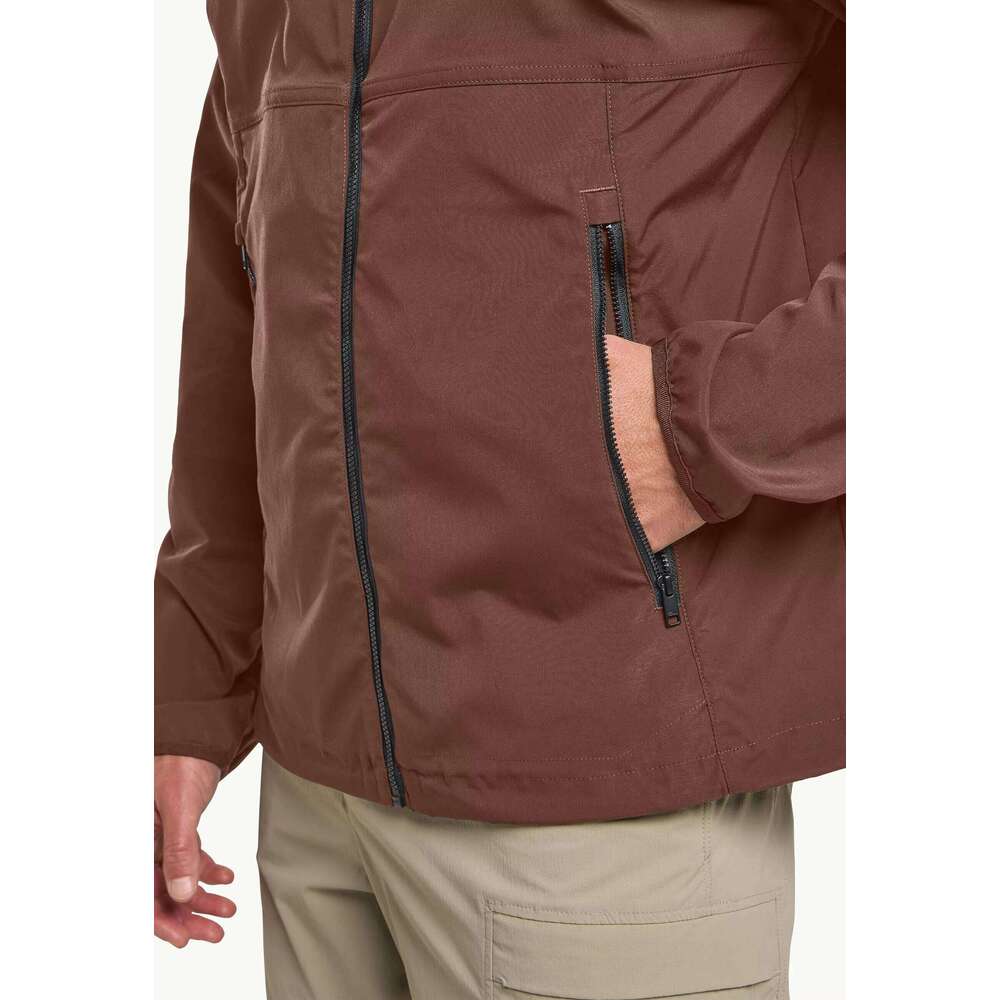 Men's Waterproof Ski Jacket Thin Warm Winter Windbreaker with Hood Casual Style Breathable Snowboard Coat Zipper Closure