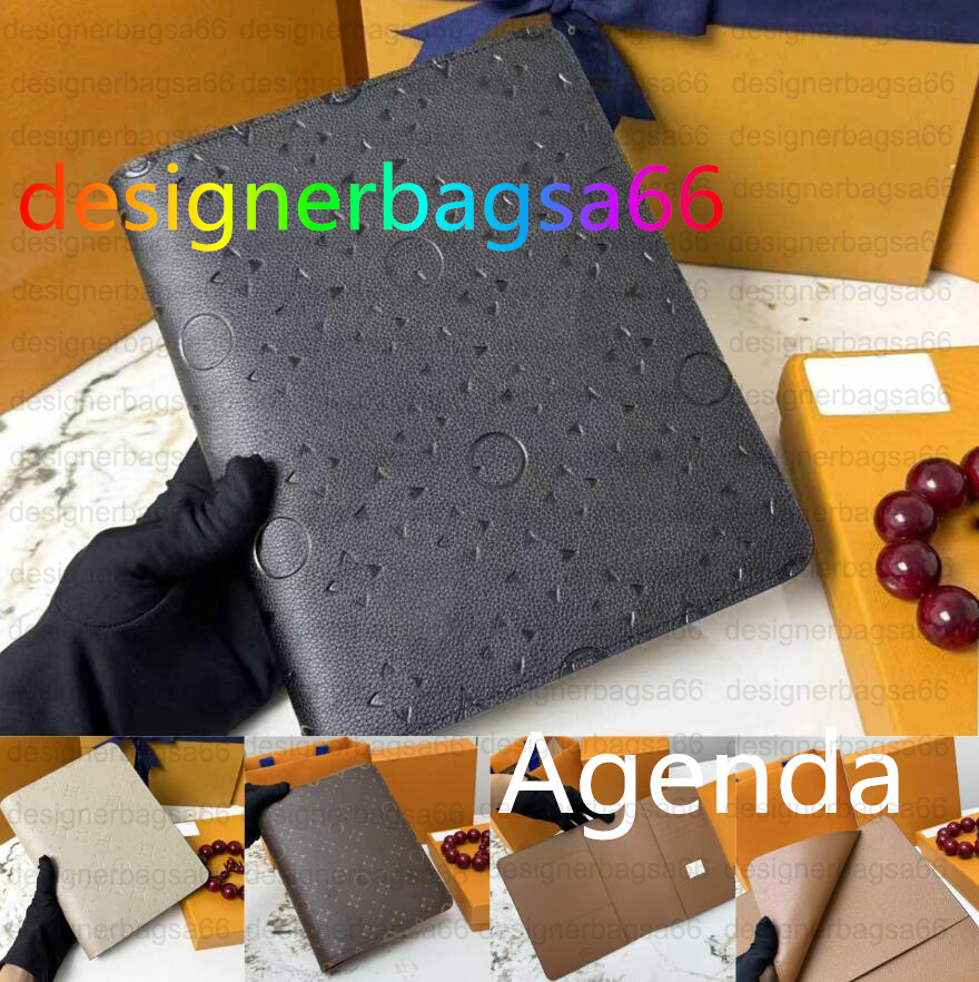 Large DESK RING AGENDA COVER Holders Business Notebook Diary Protective Case Card Holder Wallet Desktop Size18cm*23cm 20100