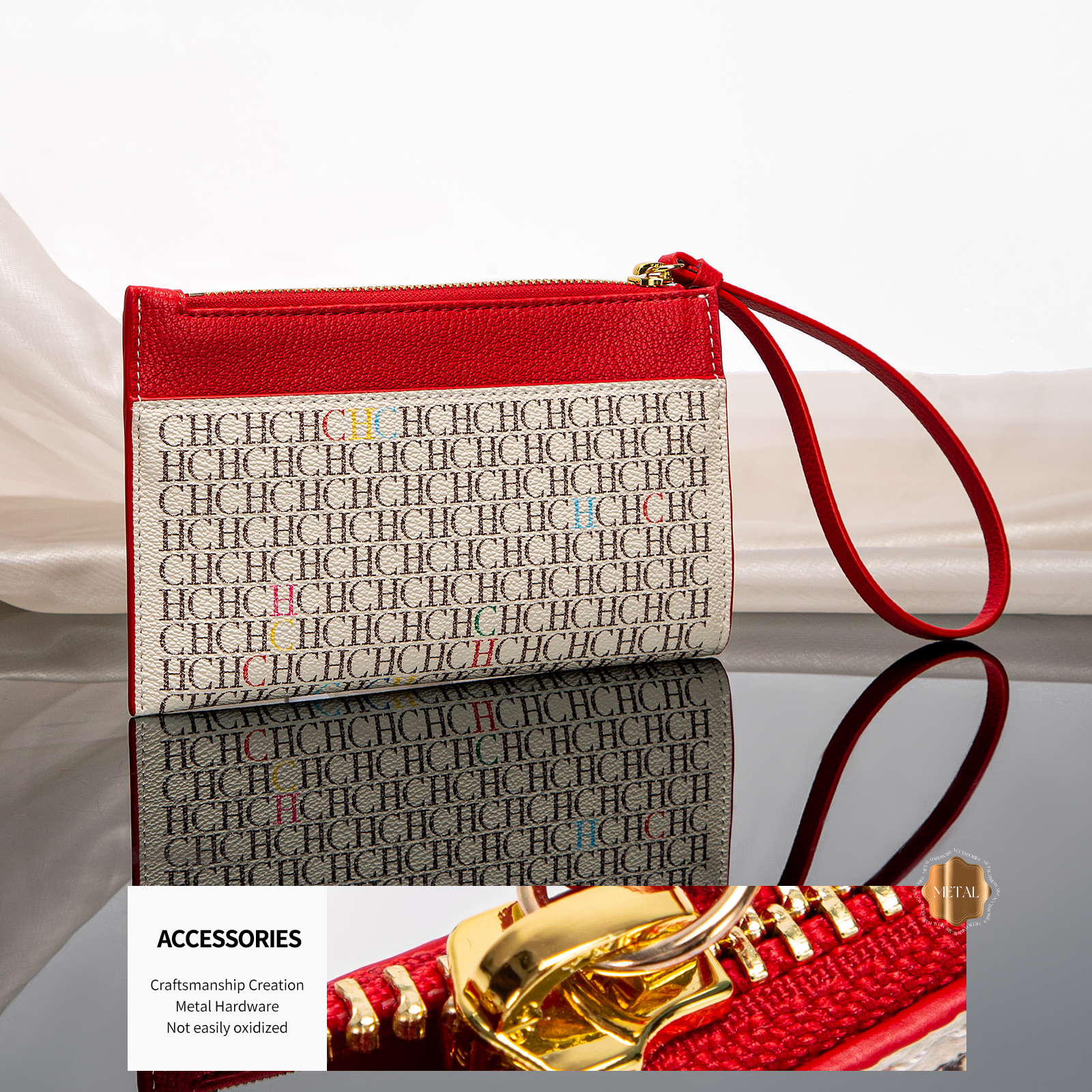 CHCH Retro Classic Fashion Season New Women's Clutch Bag Letter Print Design Portable Style Simple Versatile