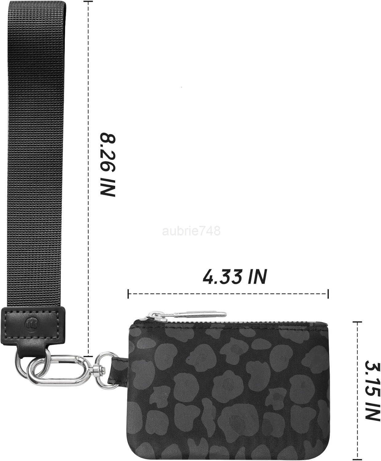 Mini Zip Around Wristlet Wallet for Women Dual Pouch Wristlet Portable keychain wallet Coin Purse Mini Women Coin Pocket M250903