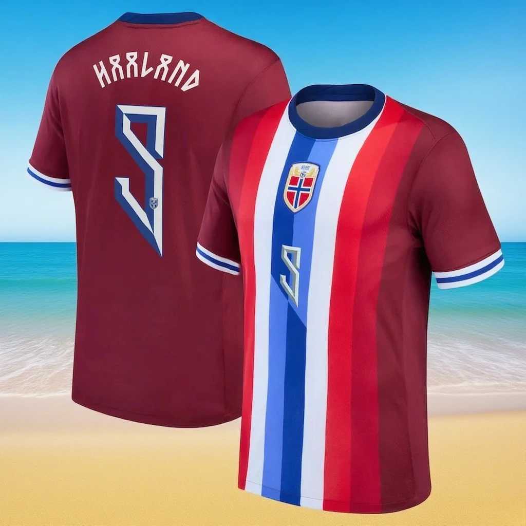 New 2025 Norway National Team Home Jersey T-shirt Children/adult Short Outdoor Fashion Sports Top.