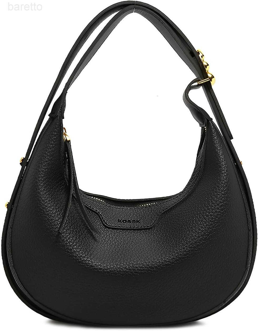 Leather Crescent Shoulder Bag for Women Crossbody Handbag Saddle Bag Chic Satchel Purse M250903