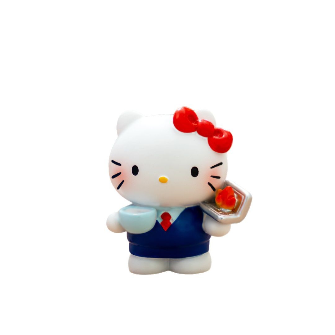 MINISO Hello Kitty Spirit Runaway Blind Box Funny Ornament Children's Tide Play Girls Gift High Quality Resin Figure