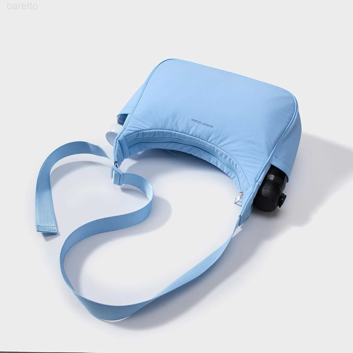 Nylon Crescent Shoulder Bag Medium Sling Crossbody with Adjustable Strap M250904