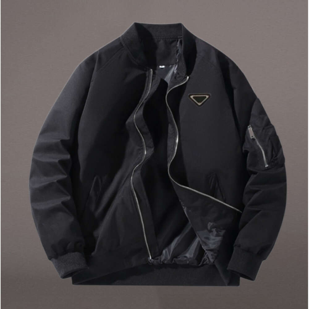 P Bomber Jacket 2025 New Hotsale Spring And Autumn Luxury Style Men's Women Flight Jacket Coat Embroidered Triangle Brand Logo Men's Jacket Men's Wear Coat A95