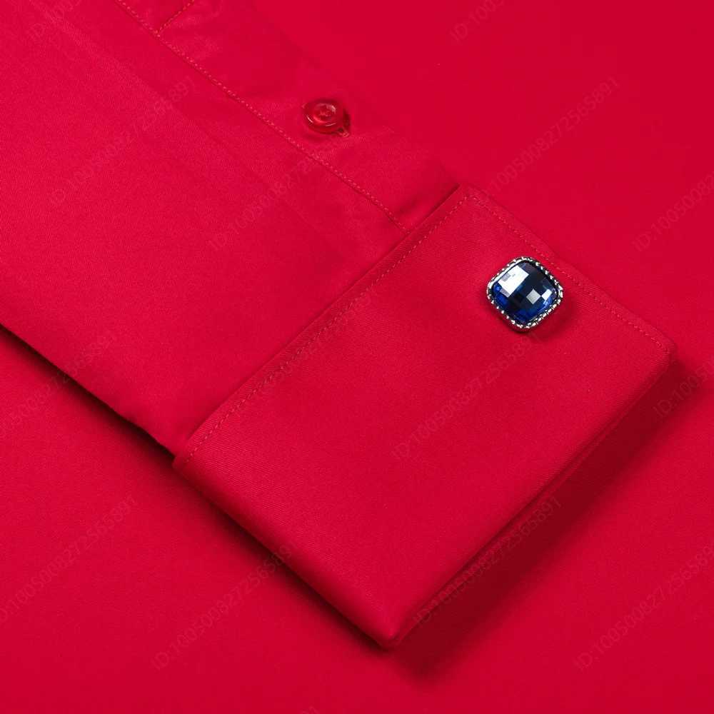 Mens Wedding French Cuff Fly Front Placket Dress Shirt Without Pocket Regularfit Formal Business Activities Long Sleeve Shirts X250903