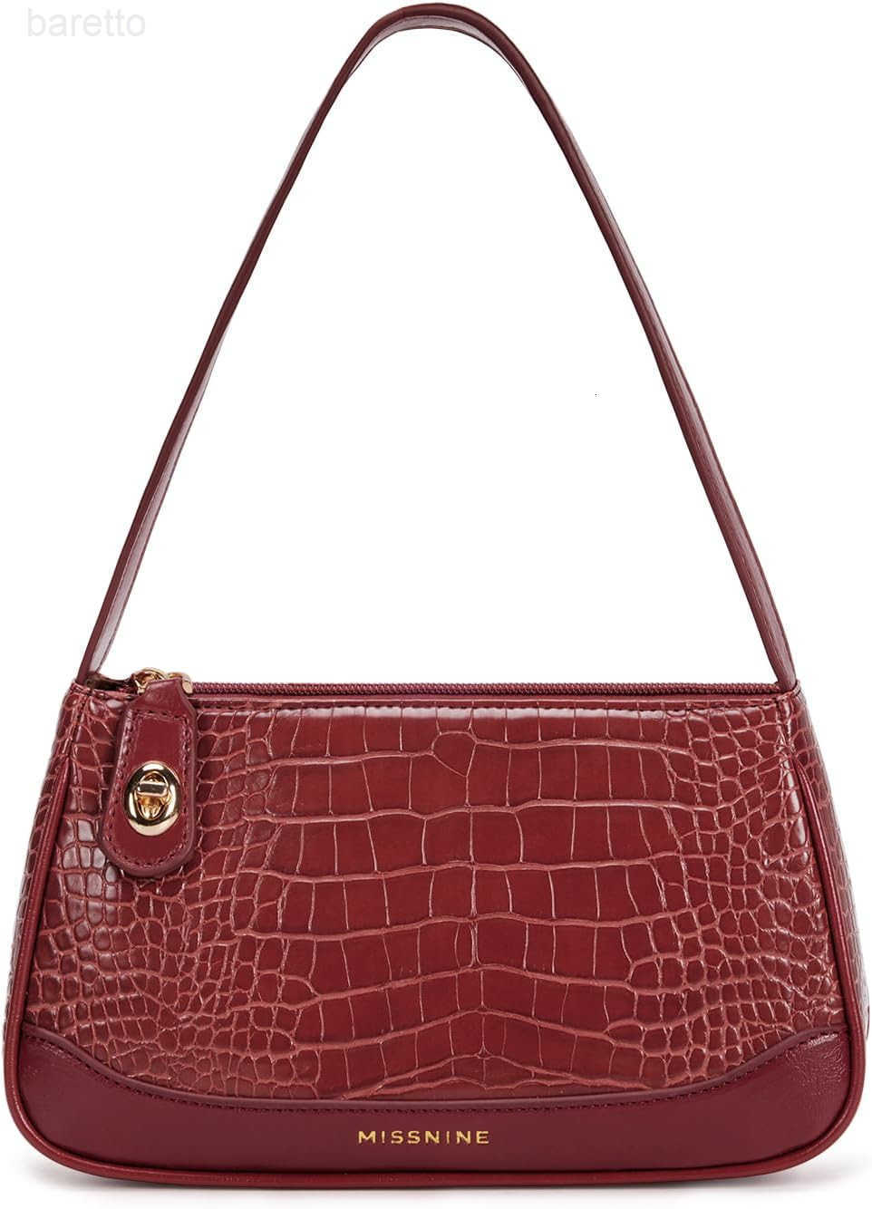 Shoulder Bag for Women Small Purse Trendy Clutch Hobo Bag Vegan Leather Mini Handbag with Zipper Closure M250903