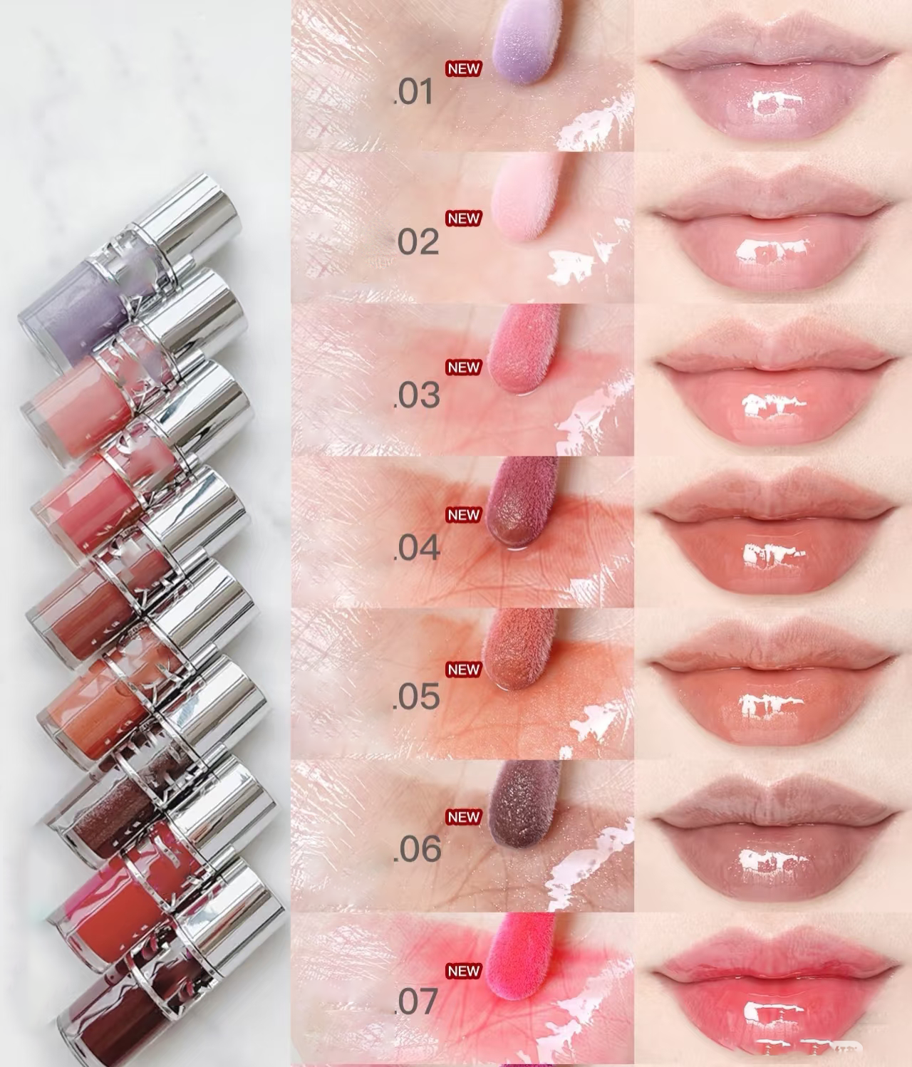 Makeup Lip Oil Gloss 6ml Loveshine Plumping Liquid Lipstick Moisturizing Repulpant Crystal Shiny Glitter Lipgloss 10colors Beauty Lips Cosmetics Fast 