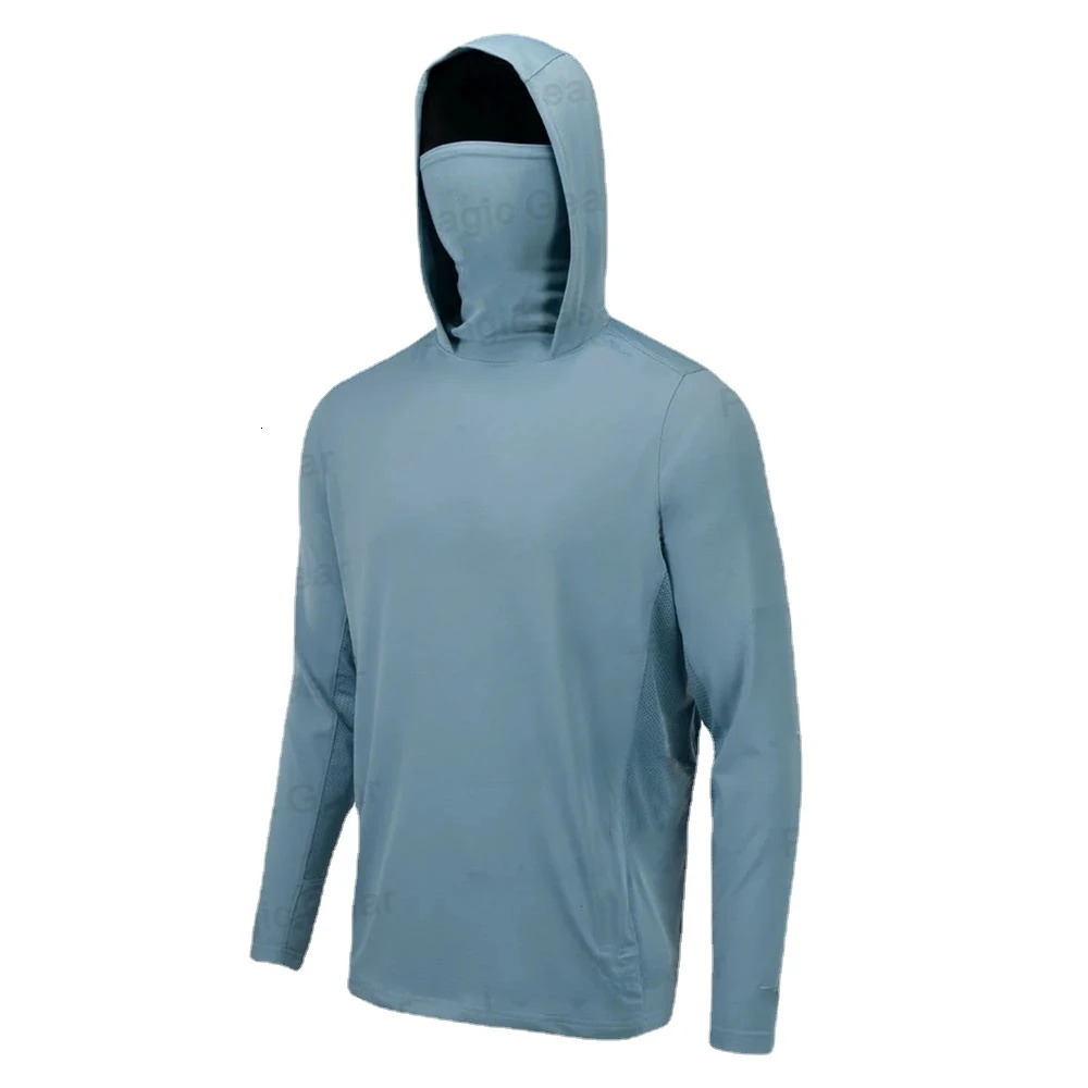 Gear Fishing Shirt Summer Long Sleeve UPF50 Quick Dry Breathable Hooded Clothes AntiUV Shirts 250902