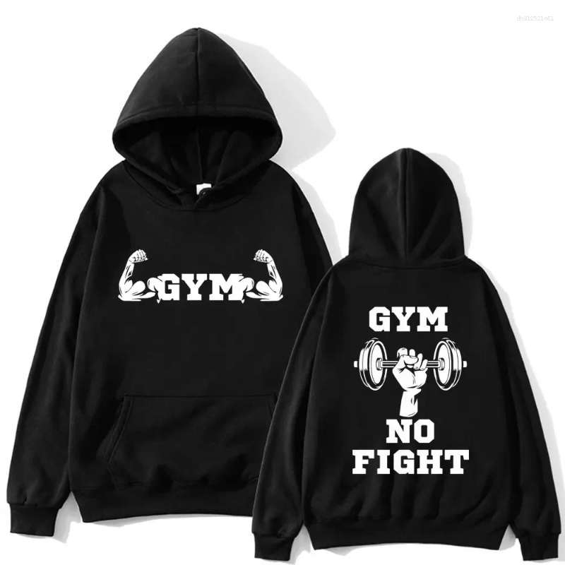 Men's Hoodies Powerhouse Gym Hoodie Ashion Sweatshirt Hip Hop Casual Fashion Unisex Autumn Winter Fleece Streetwear Tops Male Sudaderas