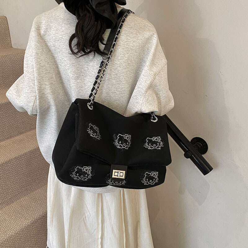 DHpet_wholesale Women's Suede Messenger Bag - Large Capacity Crossbody Purse with Rhinestone Details, Fashion Underarm Shoulder Bag for Daily Use