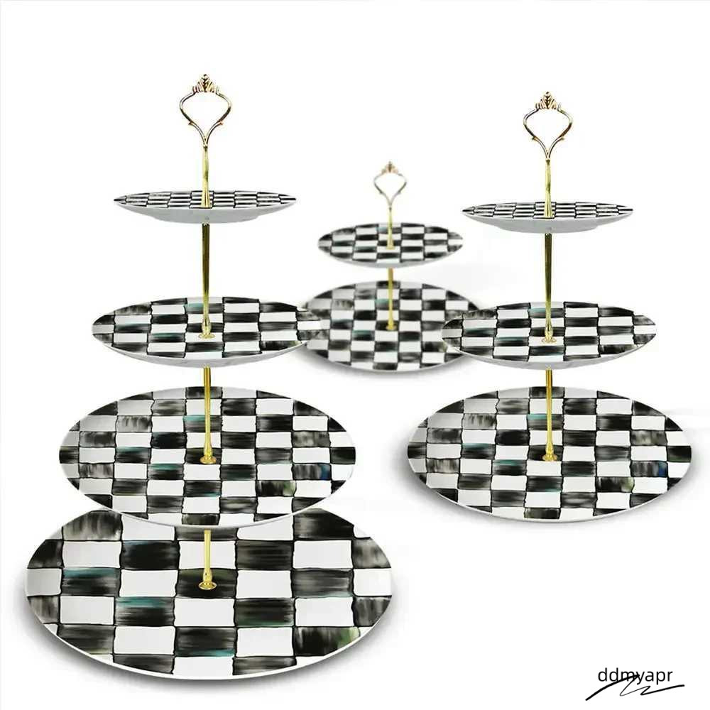 Glass Western Creative Tableware Black And White Wedding ddmyaug Banquet Bone Chinese Flat Ceramic Desktop Floppy Disk X250129