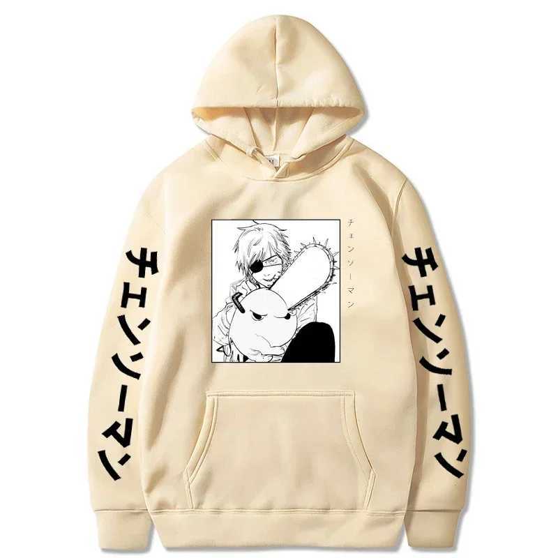 Anime Chainsaw Man Hoodie Women Streetwear Long Sleeve Harajuku Pullover Tops Gothic Hooded Sweatshirt Loose Hip Hop Y2K Hoodies W250903