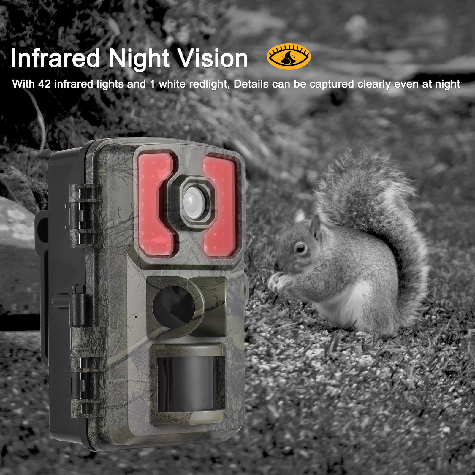 4K Trail Camera 16MP Wildlife Scouting Tracking with 20 Inch TFT Color Screen PIR Sensors 05s Trigger Time 250902