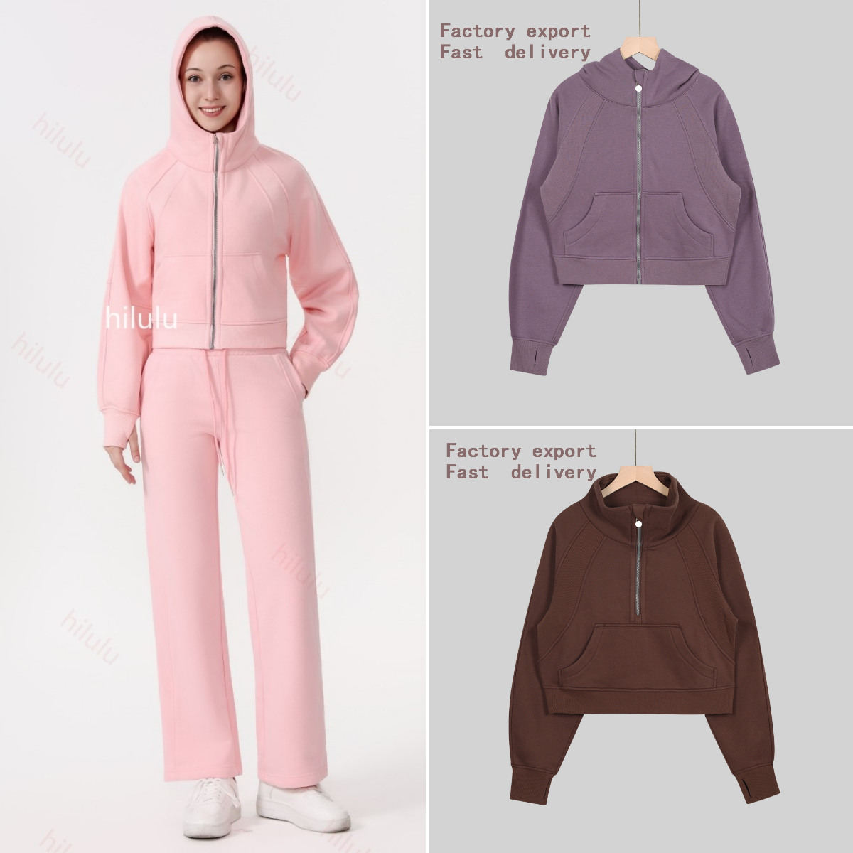Hoodie Yoga Scuba Hoodies Designer hoodie Top Grade Half zipper Design Womens Fashion All zippers Long-sleeved fitted Workout Yoga wear Luluity lemones Size 2-12