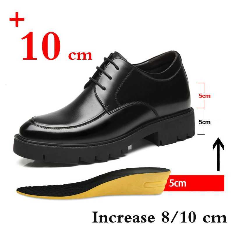 2025 Genuine Leather Sneakers Men Elevator Shoes Platform H 8cm 10cm Height Increase Heightening Shoes Man Dress Shoes Y250903