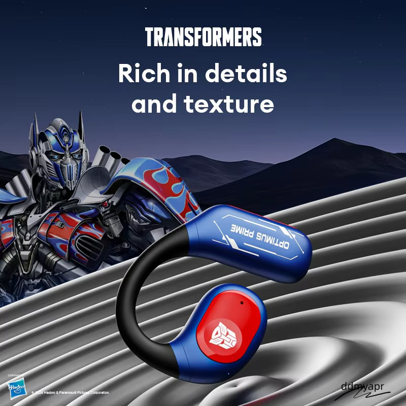 TRANSFORMERS Wireless Fashion Headphones Ear ddmyaug Hook Earphones HIFI Stereo Sound Sport Music Earbuds Long Endurance Gifts Tf-T18 ddmyaug ddmyaug