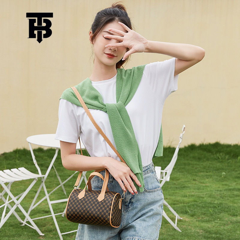 TB BHULAMTE Designer Four-leaf Clover Print Hand-held Pillow Bag New Trendy And Casual, Large-capacity Monogram Crossbody Bag