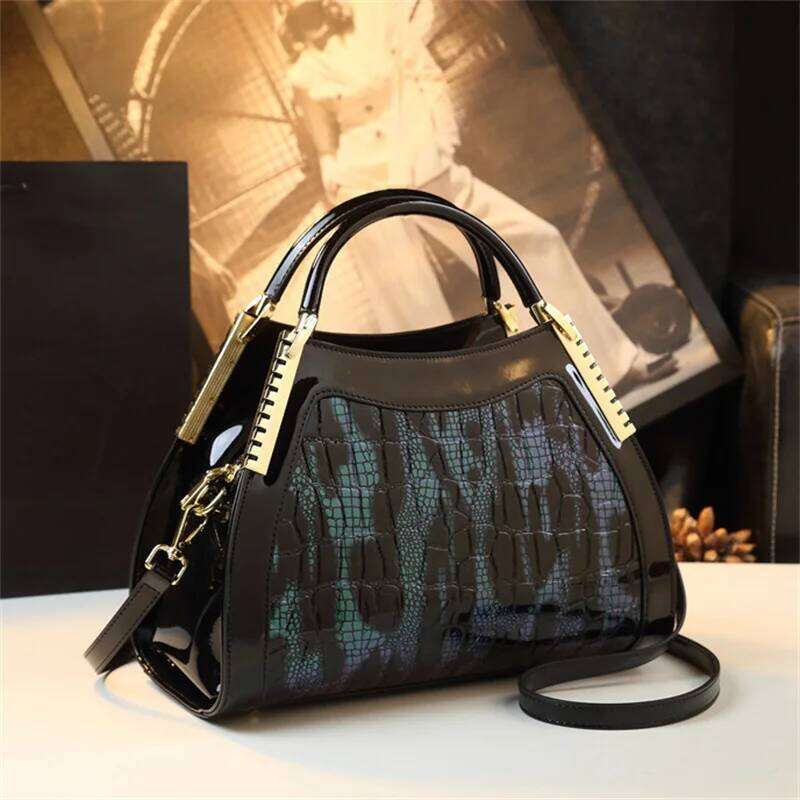 Serpentine Pattern Women High Quality Ladies Tote Bag Pu Leather Shoulder Or Crossbody Bags
