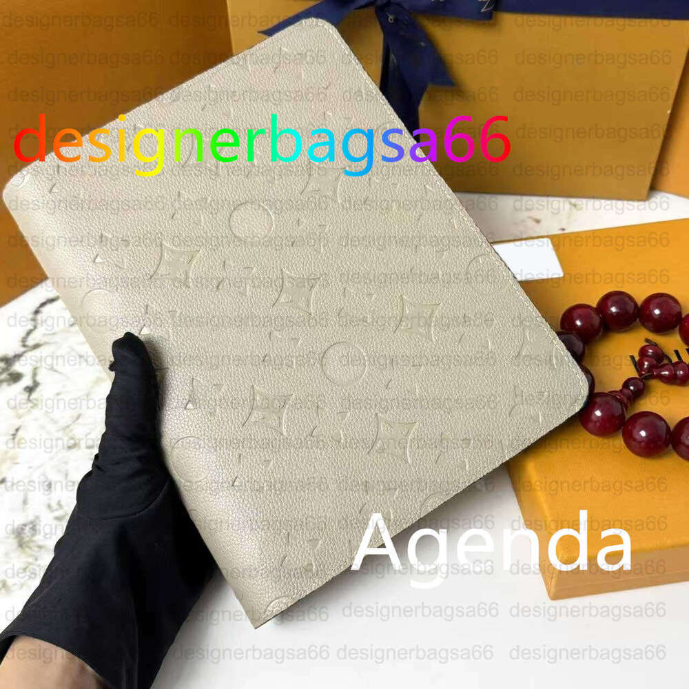 Agenda Large Desk agenda Cover Holders Business Notebook Diary Protective Case Card Holder Wallets Desktop Designers Notepad unisex Black embossed notebook cover