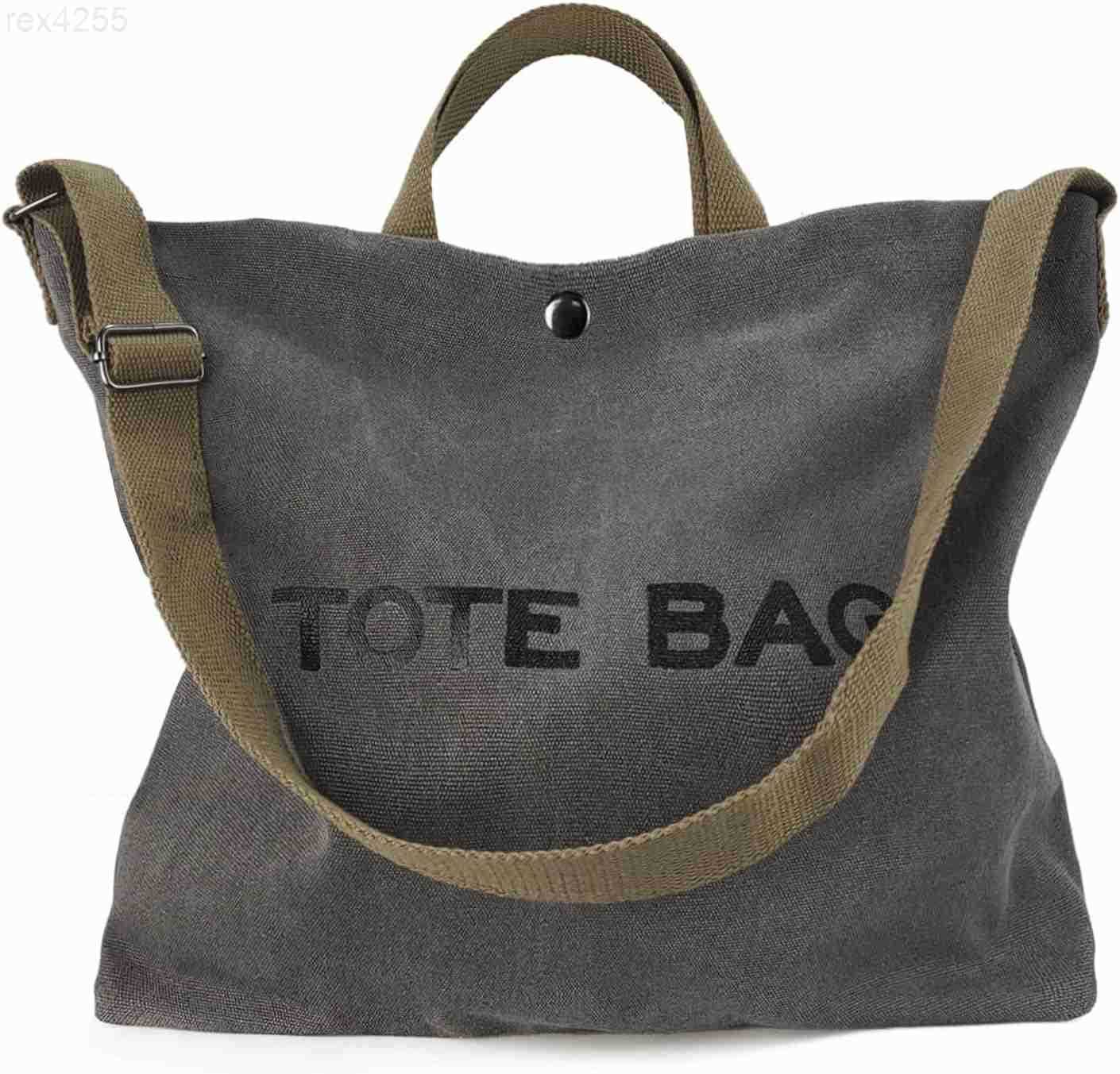 Women Canvas Tote Bag Travel Shoulder Bag Large Capacity Crossbody Top Handle Fashion HandbagsW250903