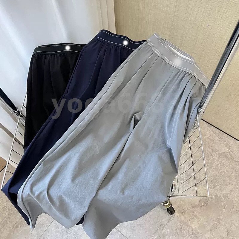 Female Yoga Pants Women Pants Fashion Solid Color Elastic Waist Loose Straight Pants Women Leggins De Mujer Gym Quick-drying trousers