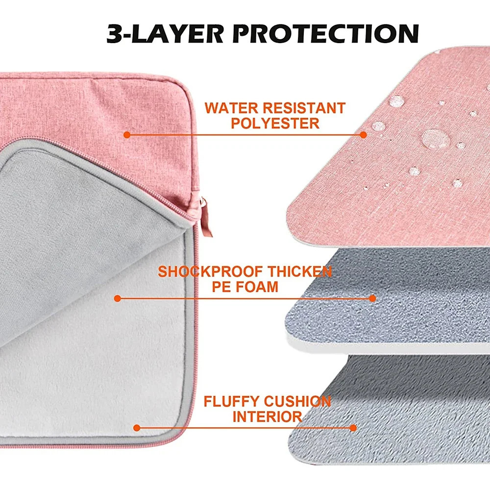 Laptop Sleeve Bag for Microsoft Surface 7 6 5 4 3 15 135 Zipper Pouch Cover Pro 13 123 Go Case 250902