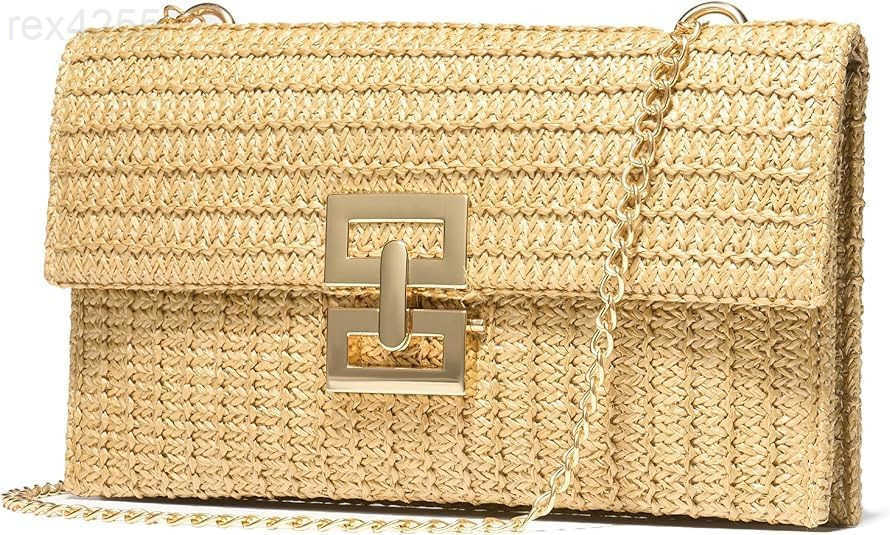 Straw Purse for Women Beach Bag Summer Woven Clutch Purses Cloud Crossbody Shoulder Bags Spring Handbag 2025W250903
