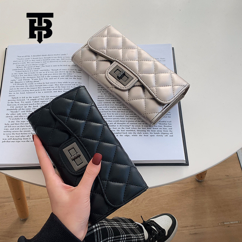 Luxury Brand Designer Purse Luxury Wallet 2025 New Quilted Soft Leather Long Coin Purse Large Capacity Niche Design Wallet Handbag