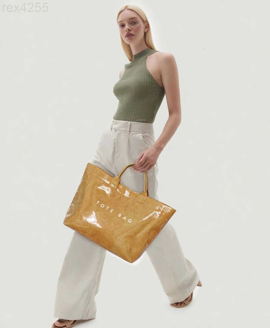 PVC Tote Bag for Women Clear Plastic Handbag Letter Printed Hobo Bag Large Work Tote BagW250903