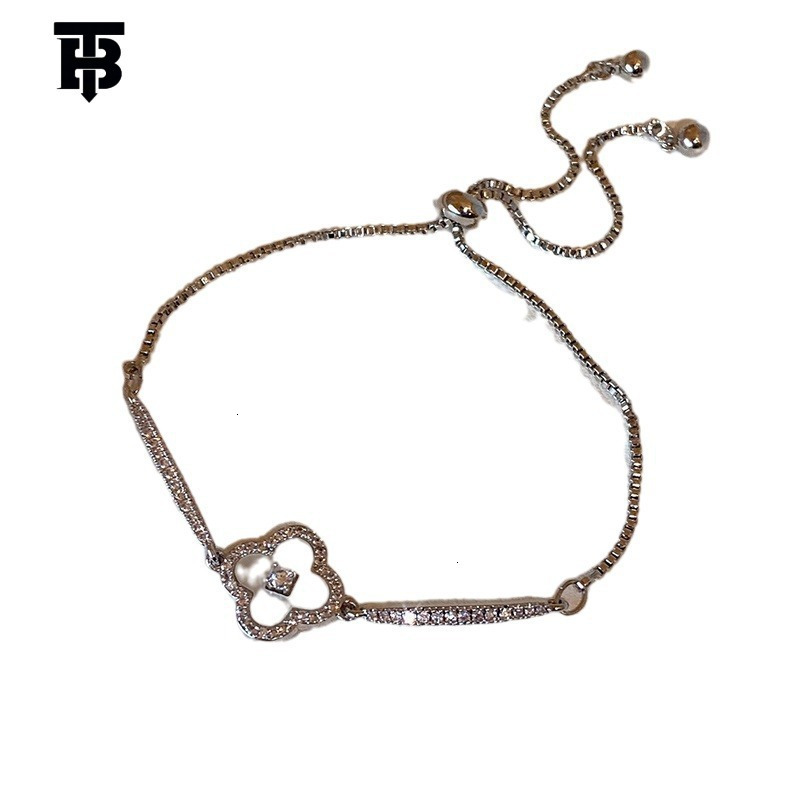 TB BHULAMTE Designer Lady's Genuine Gold-plated Zircon Bracelet French Style Light Luxury High-end Fashion Exquisite Temperament Versatile Jewelr