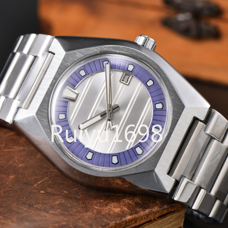 Precision Watch VANAC Series 8L Movement New Male Mechanical Watch with Butterfly Double Snap Boxshaped Sapphire Crystal Mirror Surface