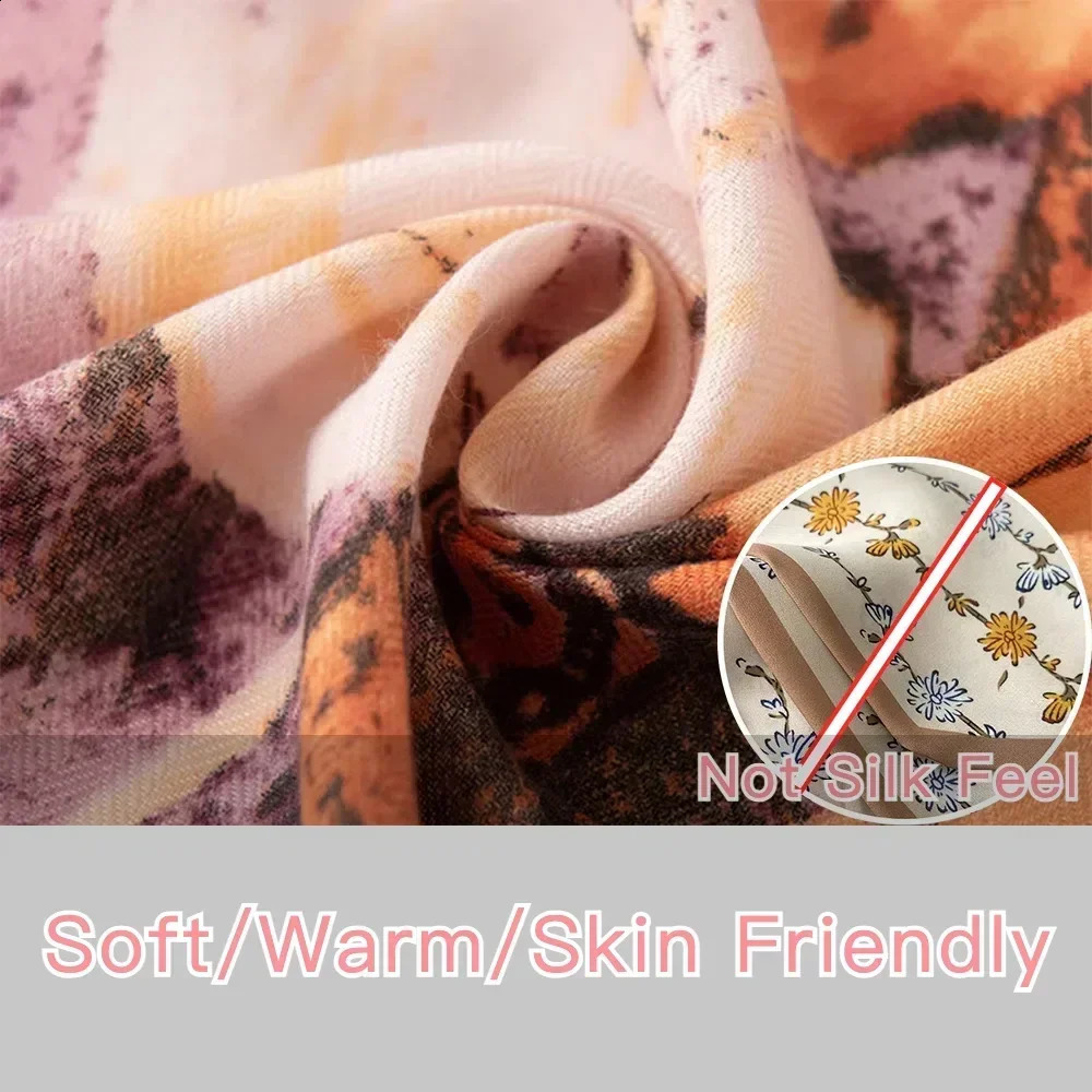 Cashew Print 7070cm Cotton Velvet Square Scarf for Women Soft Neckerchief Lady Hijab Small Neck Ties Female Hair Headbands 250903