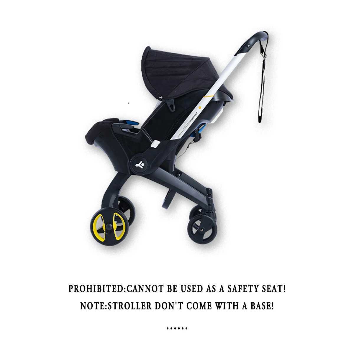 Baby stroller portable and foldable metal frame adjustable sunshade roof twoway station wagon Z250903