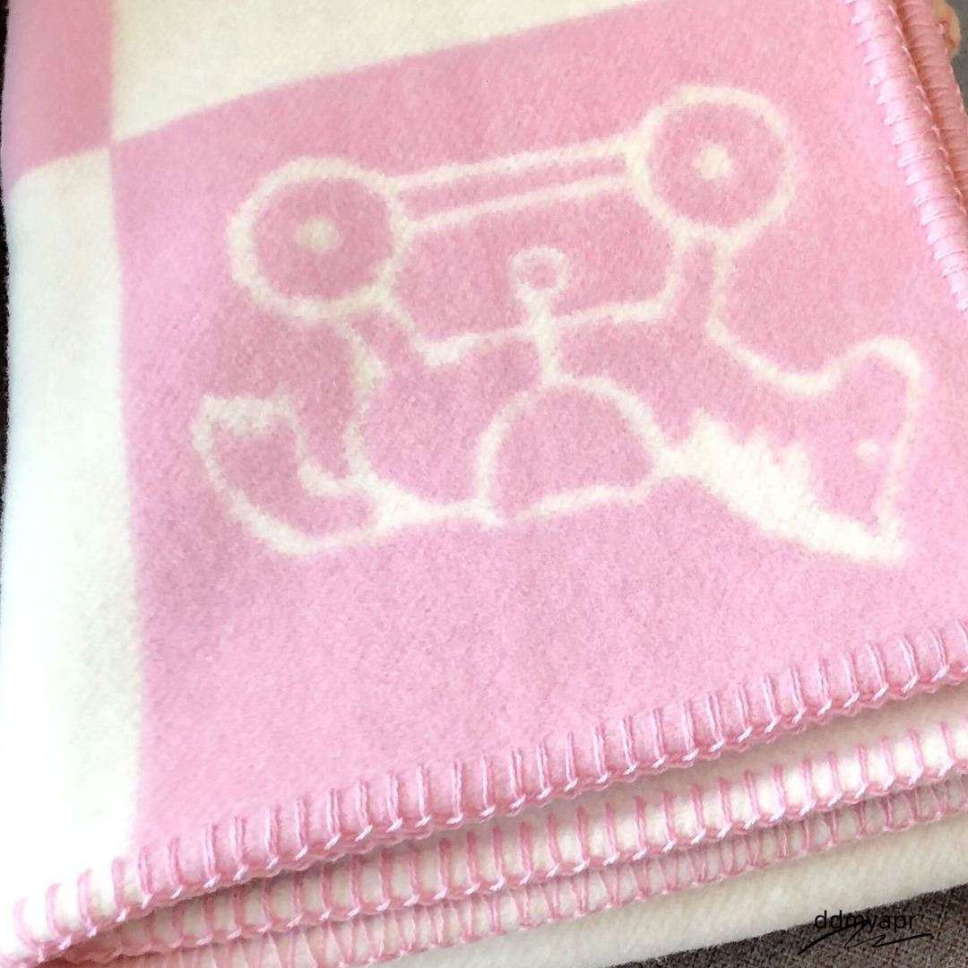 Portable Warm New Baby Suitable For ddmyaug 3-6 Years Old 130/100Cm Cashmere Soft Pony Pattern Wool Blanket Decorative Knitted Blankets ddmyaug ddmyau