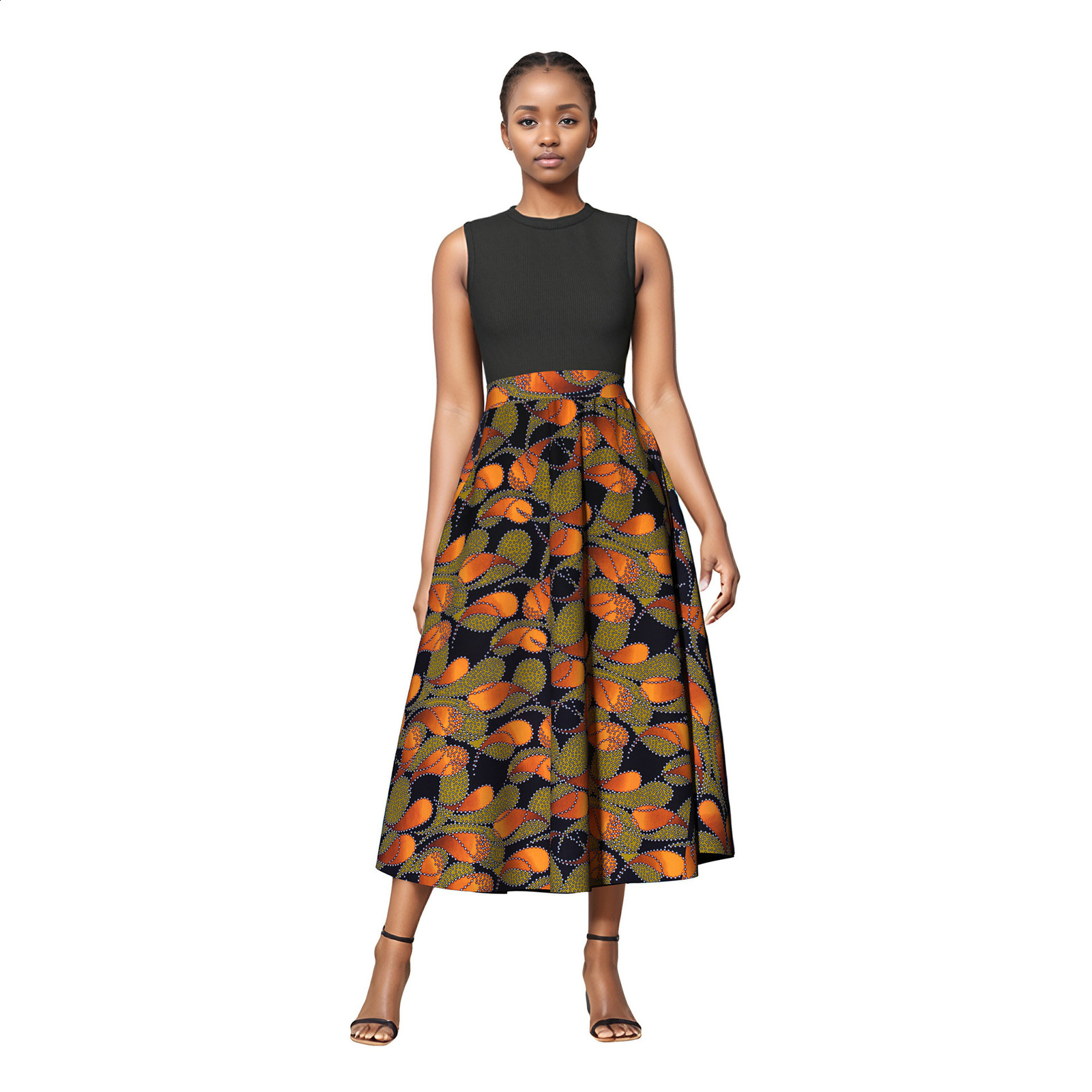 VODA Summer Retro Womens Floral Printed Bohemian Dress Set Short Sleeve Ruffle 2-piece Casual Top Long Skirt Set 250109