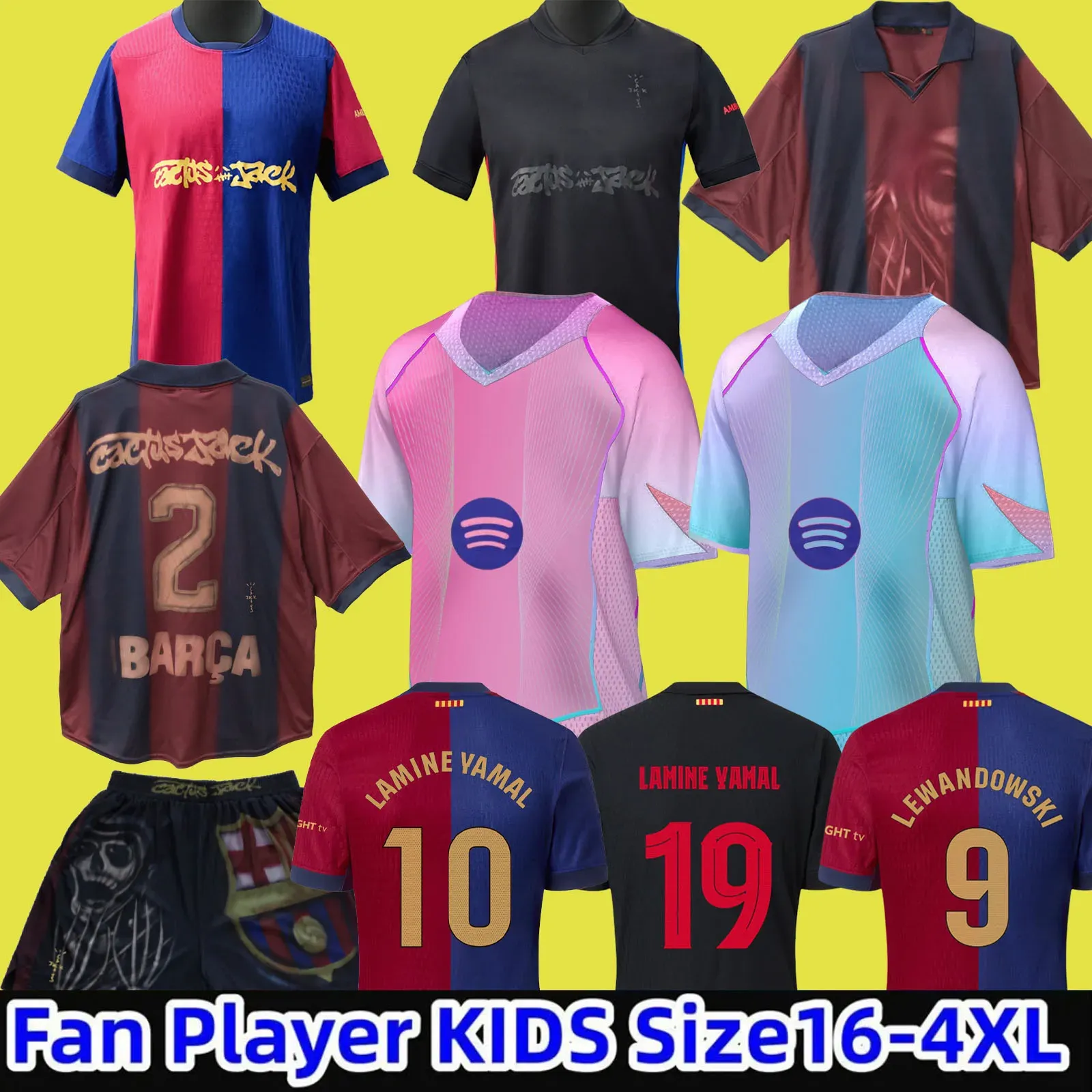 25 26 RASHFORD soccer jerseys GAVI OLMO kits 2025 2026 LAMINE YAMAL football shirt men kit youth kids sets uniform 16-4XL