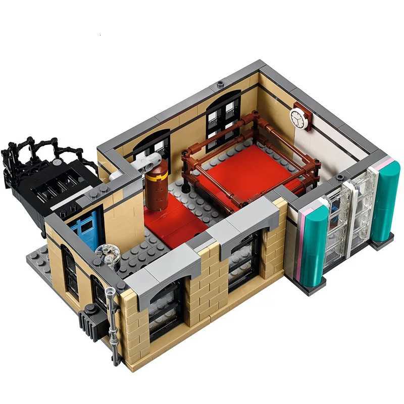 6 MINI Figures 2488PCS Downtown Diner Building Blocks Bricks Compatible 10260 15037 Education Kids Christmas Birthday Gifts ToyXJ250903