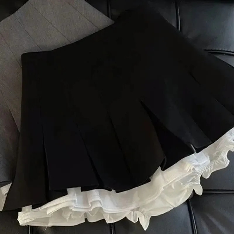Silver Sequin Skirt Woman High Waist Mini Skirt Woman Fashion Shiny Glitter Elegant Short Skirts For Women Y2k Skirts250903