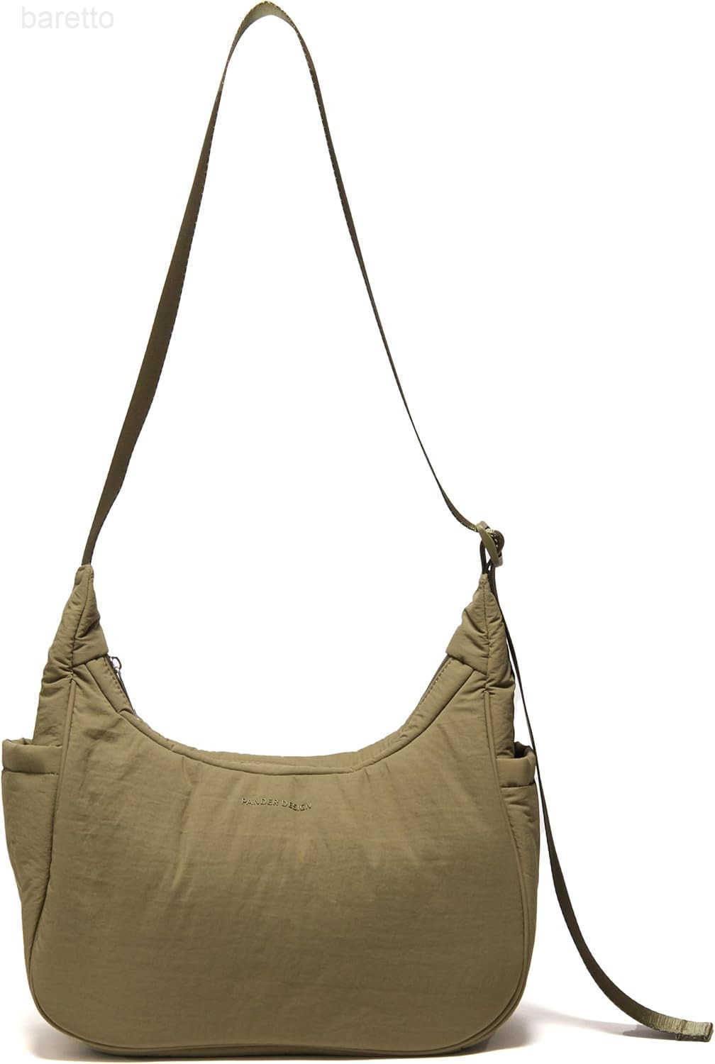 Nylon Crescent Shoulder Bag Medium Sling Crossbody with Adjustable Strap M250904