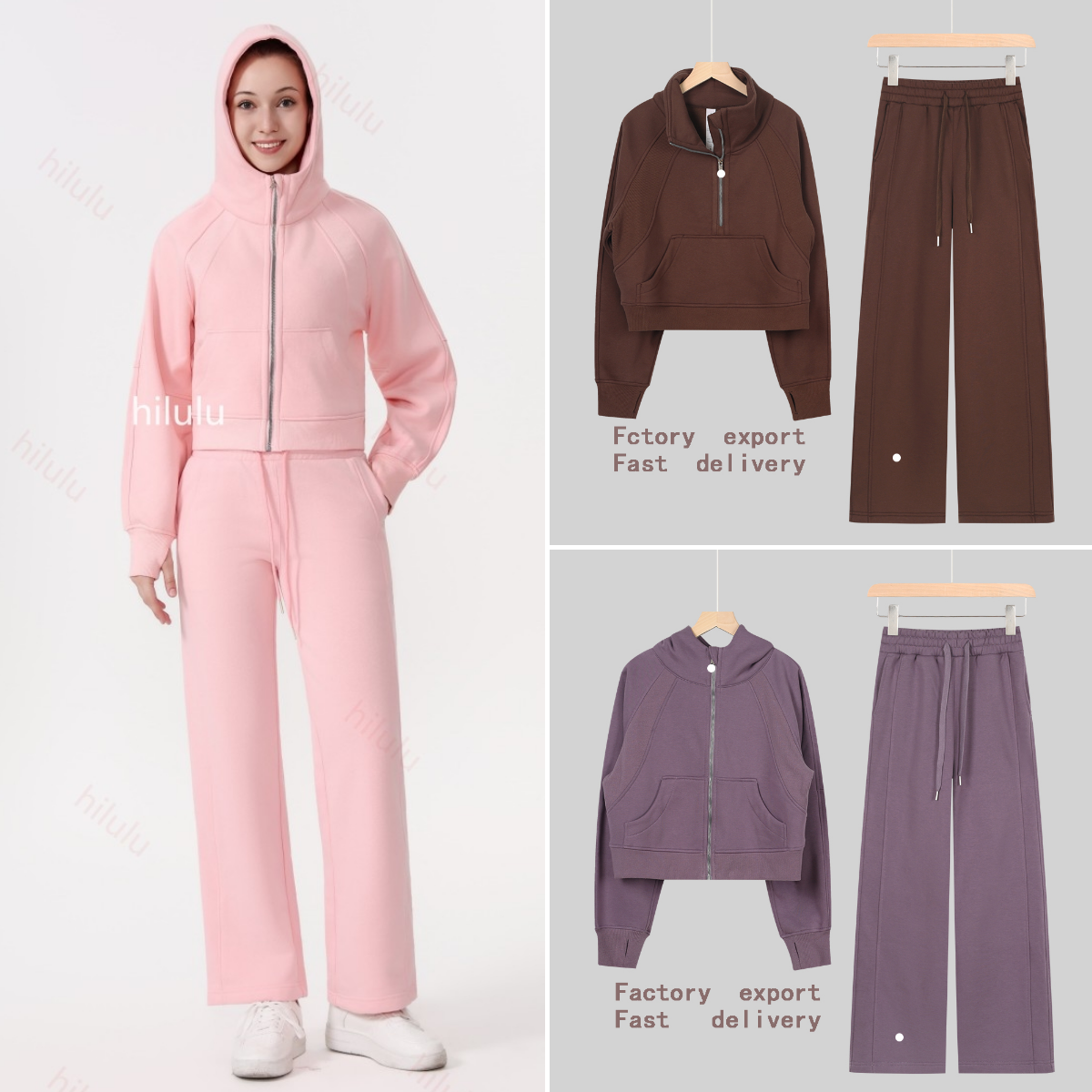 Yoga set Hoodies Designer hoodie Top Half zipper Design Womens Fashion All zippers Long-sleeved Fitted Sportswear Gym Yoga wear Luluity Lemones set 2025