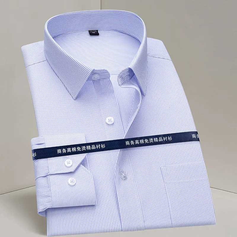 New Men Shirt Long Sleeve Solid Basic Formal Dress Shirts Comfortable Business Social Standardfit Easycare Office White Shirt X250903