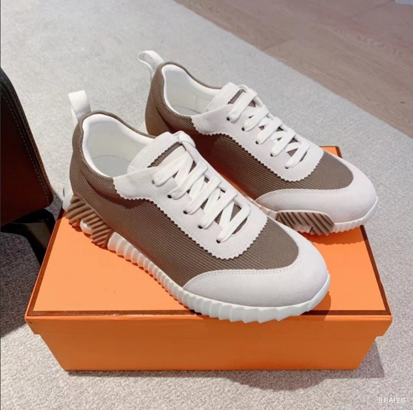 Bouncing Sneaker Street Style Platform Sneakers Brown Designer Trainers Luxury Shoes Light Sole Mesh Suede Goatskin Outdoor Trainers