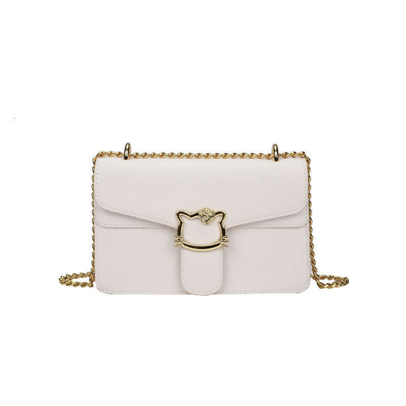 DHpet_wholesale Vintage Chain Square Bag - Retro Shoulder Purse with Gold/Silver Chains, Small Crossbody Bag for Women, Classic European Style